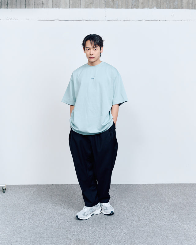 SEIZE - TWILL SUITING BALLOON PANTS - NOIR GLOSS