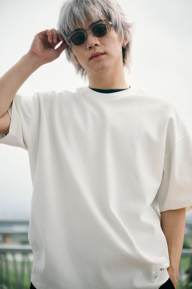 SEIZE - LIGHT WAFFLE S/S TEE - BLANK