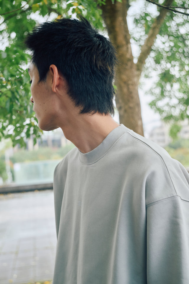 SEIZE - ANTISTATIC LOOSE FIT SWEAT CREW - OVERCAST