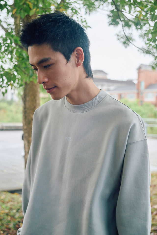 SEIZE - ANTISTATIC LOOSE FIT SWEAT CREW - OVERCAST