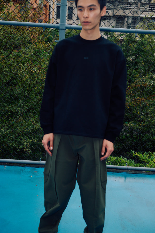 SEIZE - ANTISTATIC LOOSE FIT SWEAT CREW - CORE BLACK