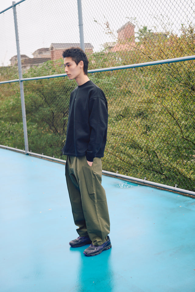 SEIZE - ANTISTATIC LOOSE FIT SWEAT CREW - CORE BLACK