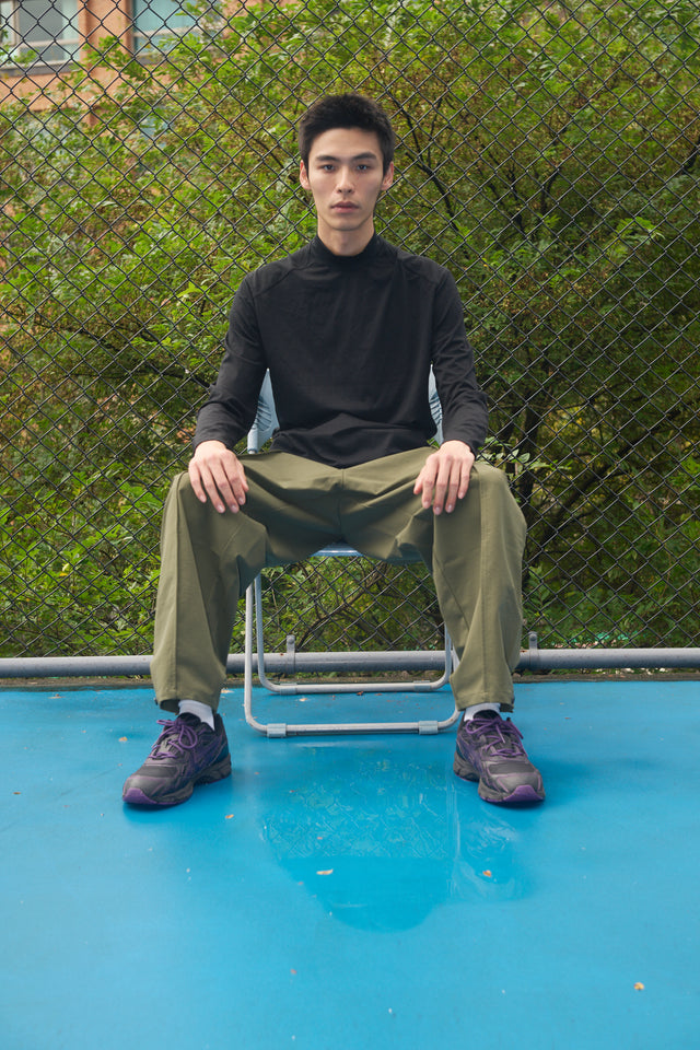 SEIZE - MERINO WOOL MOCK NECK - INK