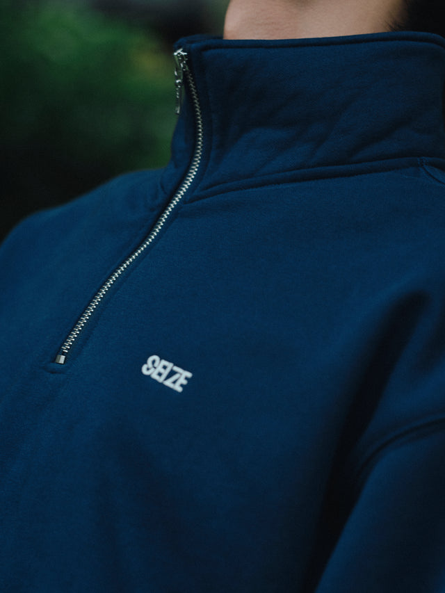 SEIZE - ANTISTATIC HALF ZIP S.C. PULLOVER - VINTAGE BLUE