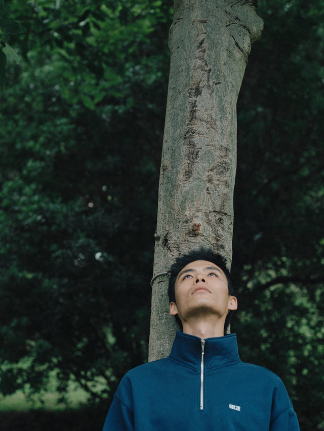 SEIZE - ANTISTATIC HALF ZIP S.C. PULLOVER - VINTAGE BLUE