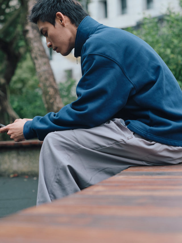 SEIZE - ANTISTATIC HALF ZIP S.C. PULLOVER - VINTAGE BLUE