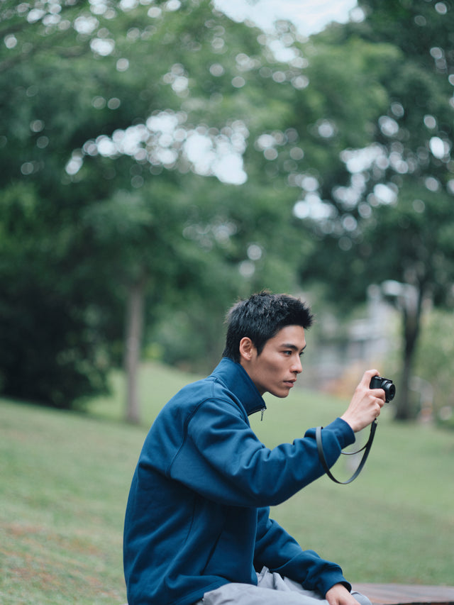 SEIZE - ANTISTATIC HALF ZIP S.C. PULLOVER - VINTAGE BLUE